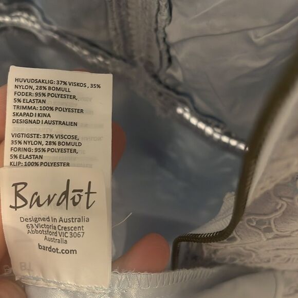 BARDOT Light Blue Mariana Light Blue Mist Pencil Dress, Size 6/S - Picture 11 of 12